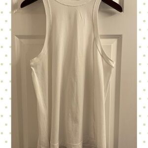 Lululemon Long Cotton Crewneck Tank Top - NWT - Medium - White